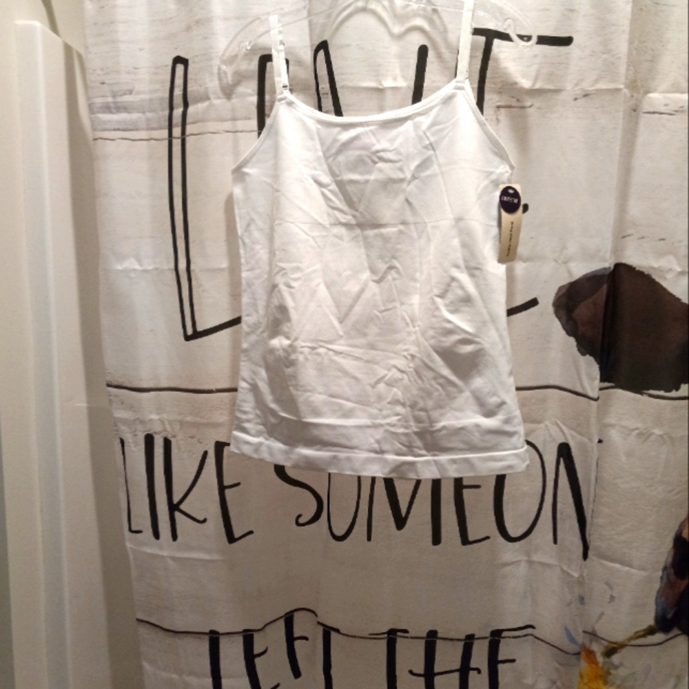 3X White Shapermint Emputa Scoop Neck Cami